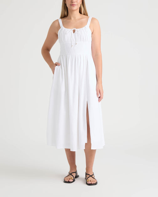 Ellen Tracy Sleeveless Maxi Dress Blue Large 2