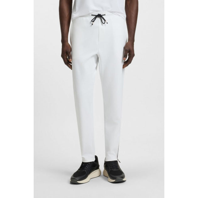 Boss Active Stretch Gabardine Tracksuit Bottoms White XXXLarge 4