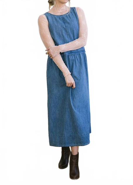 WISHLIST Alice Midi Dress Blue Large 2