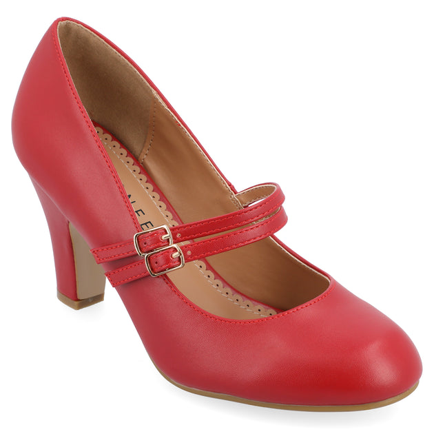 Journee Collection Windy Pumps Red US 11 2