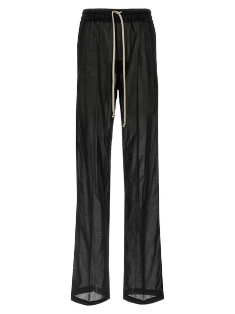 パンツ Rick Owens Wide-Leg Cotton Muslin Pants With Drawstring Rick Owens Wide-Leg Cotton Muslin Pants With Drawstring