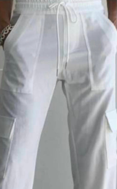 BEVY FLOG Sapir Hosen mit weitem Bein Weiß 27 3