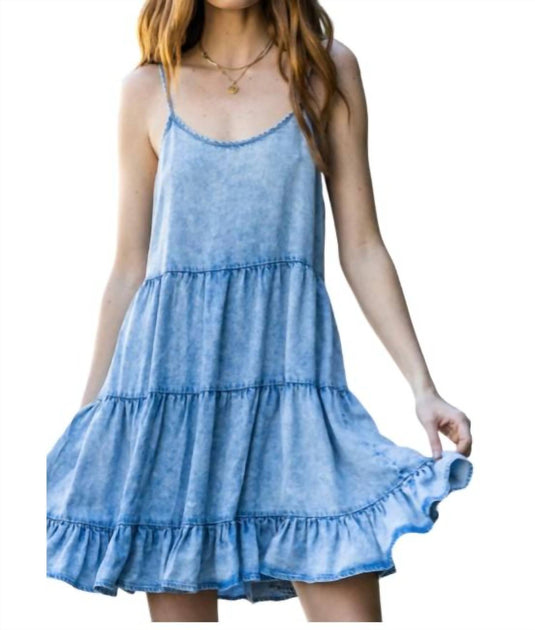EN CREME Robe en Jean Cami Bleu Medium 2