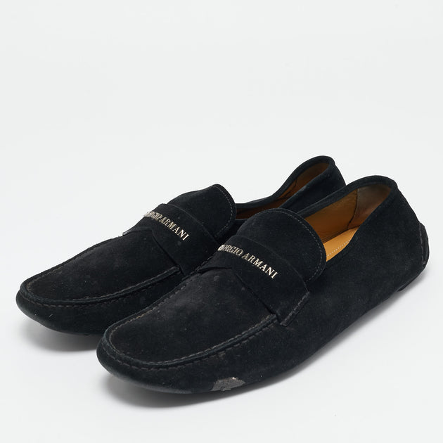 Giorgio Armani Slip On Loafers Black EU 43 3