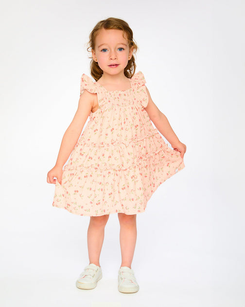 Deux par Deux Multi-Tiered Dress Pink 12-18 Months 3