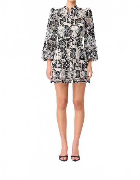 Elliatt Jolie Mini Dress Grey Large 2