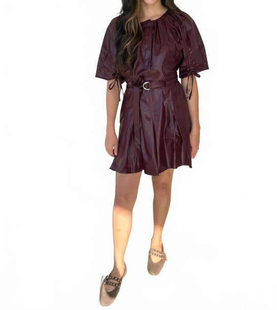 Strut & Bolt Courtney Dress Brown Medium 4