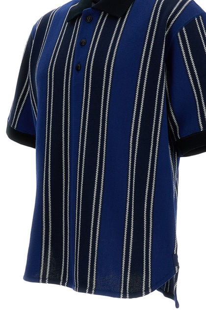 Junya Watanabe Knitted Polo Shirt Blue Small 4