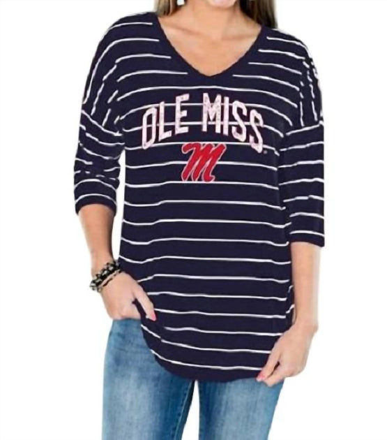 Gameday Couture Ole Miss Fall Tunic Blue XXL 2