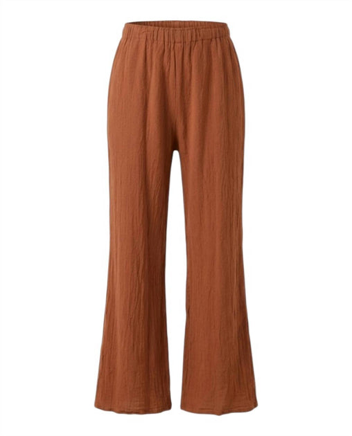 Oh My Gauze Cloud Cotton Pant Brown US 0 2