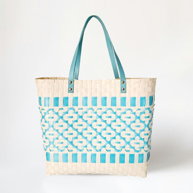 FASHNZFAB Quatrefoil Tote Bag Orange One Size 2