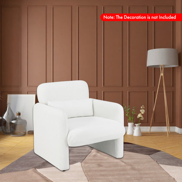 Hivvago Accent Chair White 3