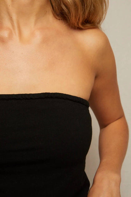 PERFECTWHITETEE Vera Tube Top Black Small 4