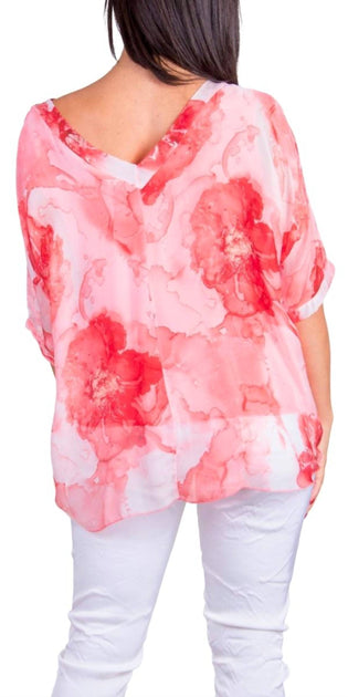 GIGI MODA Diana Blouse Pink One Size 3