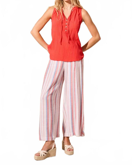 TRIBAL Ärmelloses Bluse Rot Large 2