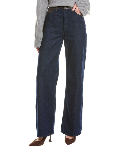 rag & bone Lori Mid-Rise Wide Leg Jean Blue 26 2