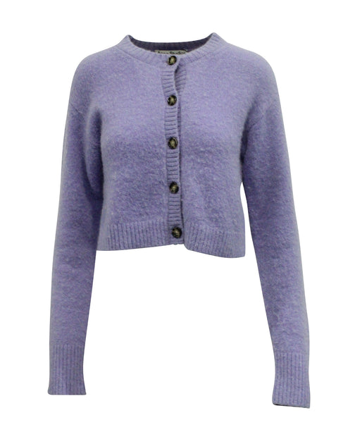 Acne Studios Cropped Cardigan Purple Small 2