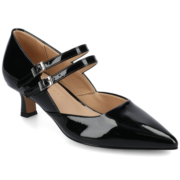 Journee Collection Carnation Mary Jane Pumps Black US 6.5 2
