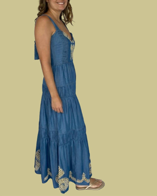 Carolina K Robe Kuna Bleu Large 4
