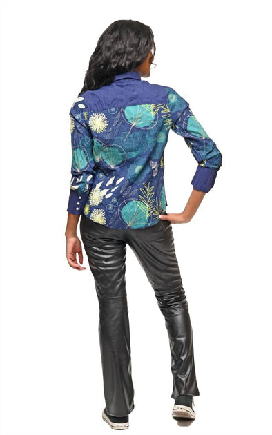 Tulip Clothing Gretchen Button Down Shirt Multi Large 4