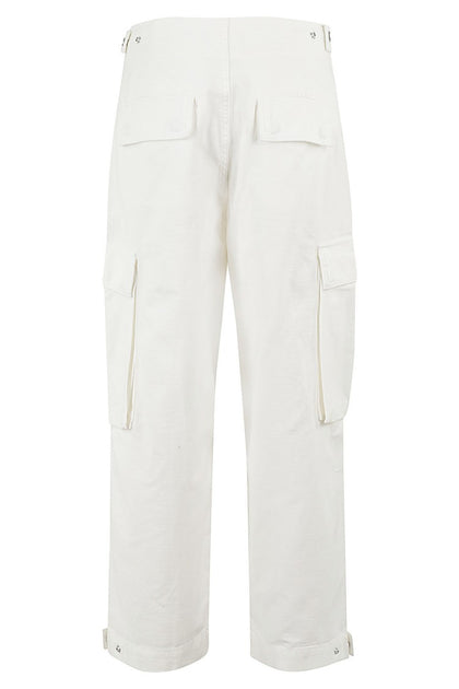 FRAME Wide Leg Cargo Jeans White 31 3