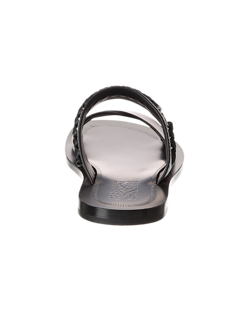 Salvatore Ferragamo Ferragamo Giotto Leather Sandal | ShopSimon