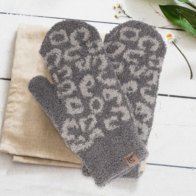 Fashnzfab Mitten Gloves Grey One Size 4