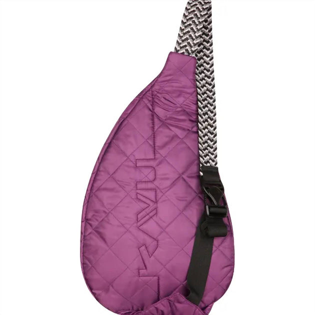 KAVU Original Rope Puff Diamond - Mini Tracolla Trapuntata In Poliestere, 10 Litri, Tracolla Regolabile In Corda, Per Uscite Quotidiane