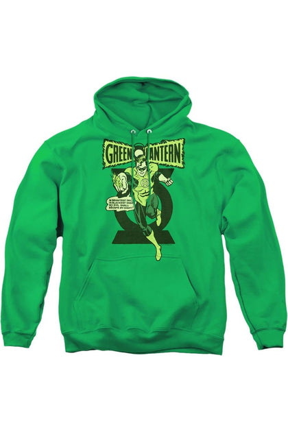 Gildan Green Lantern Retro Oath Kapuzenpulli Grün Small 2