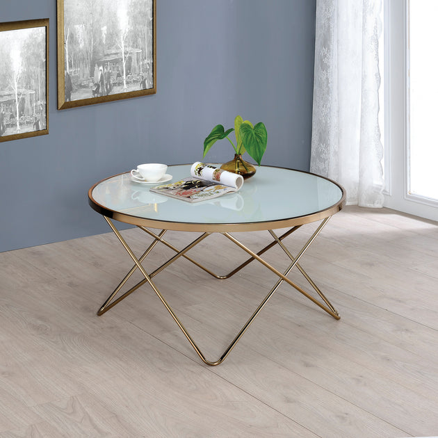 GOODSILO Valora Coffee Table Champagne 3