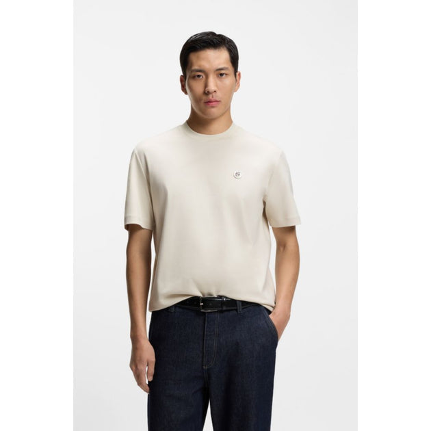Boss Mercerized Cotton T-shirt White Small 4