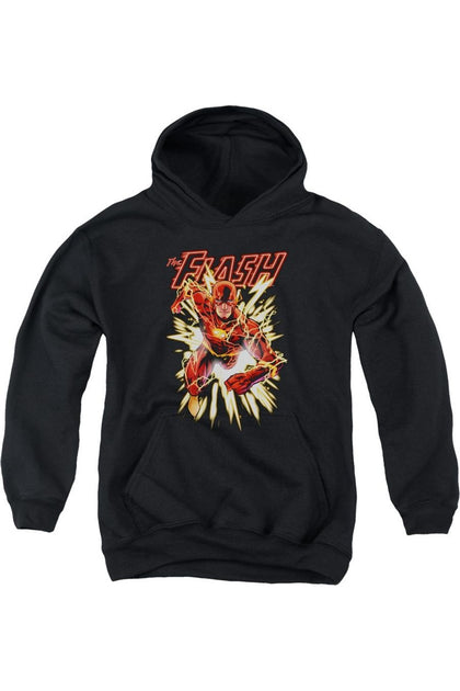 Gildan Justice League Flash Kapuzenpulli Schwarz XLarge 2