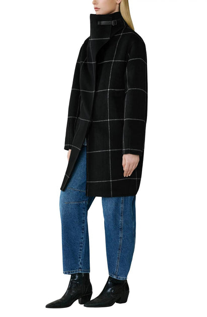 Soia & Kyo Jackie Wool Blend Longline Coat Multi Medium 4