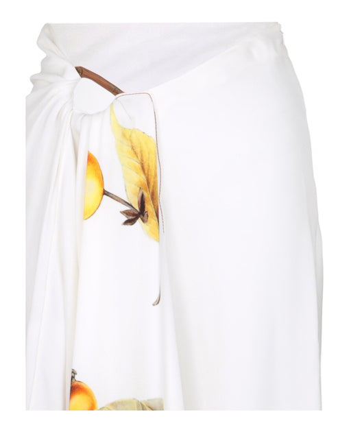 Salvatore Ferragamo Asymmetrical Draped Skirt Grey EU 44 4