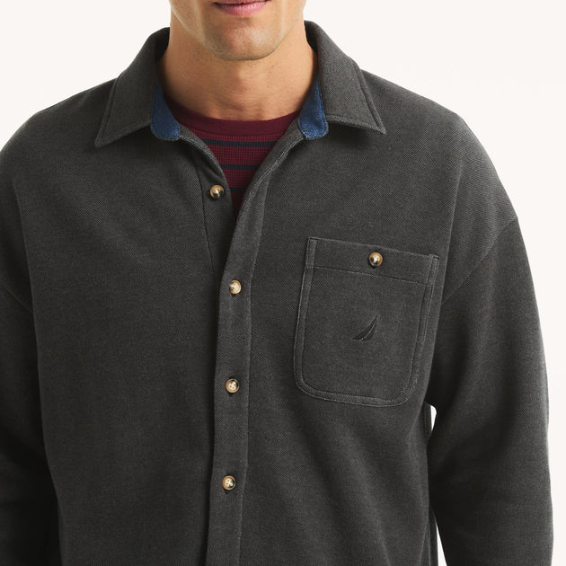 Nautica Button-Front Shirt Multi Small 3