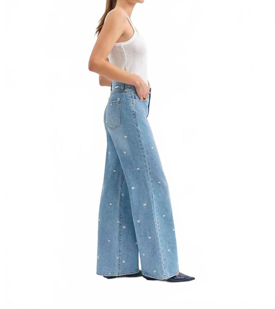 DAZE Far Out Wide Leg Jean Blue 24 4