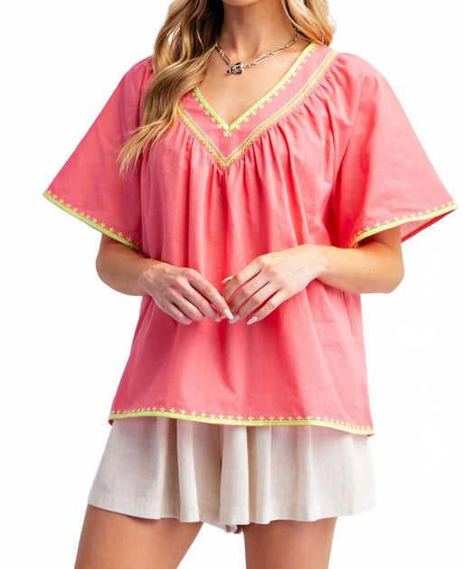 Easel Boho Top Pink Large 2