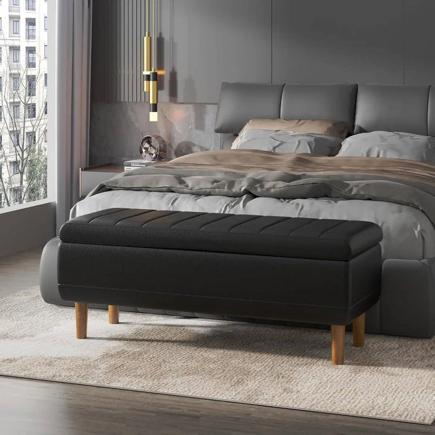 Banc de Rangement Hivvago Noir 4