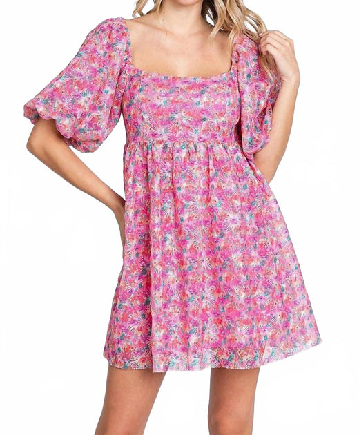 LOVELO In Bloom Dress Pink Large 2