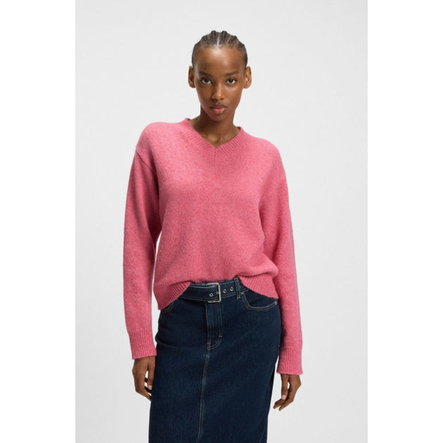 Hugo Boss V-Neck Sweater Pink Large 4