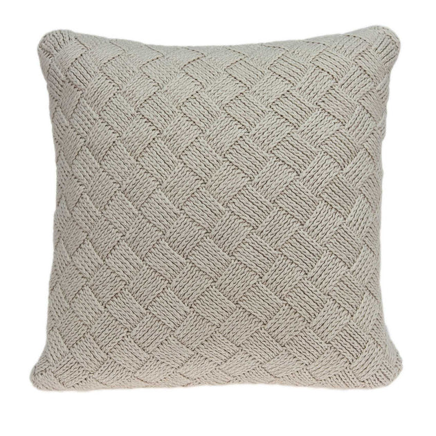 Hivvago Accent Pillow Cover With Poly Insert Beige 20x7x20in 3
