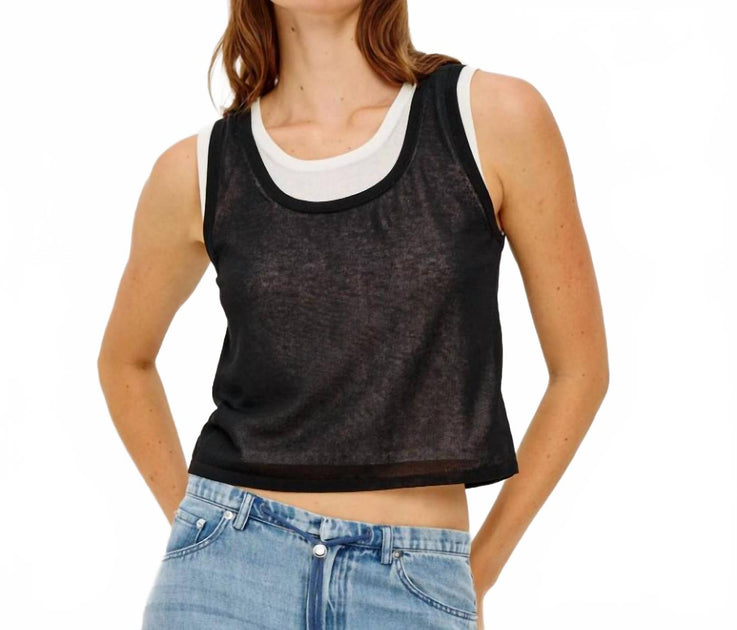 Rails Kelly Layered Tank Black Large 2