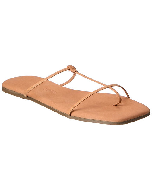 TKEES Chloe Suede Sandal Brown US 8 2