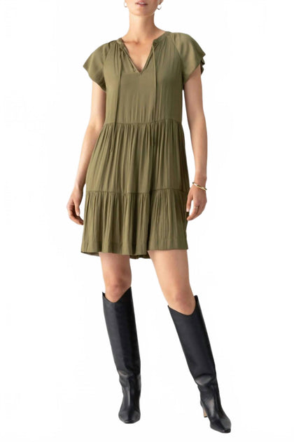 Sanctuary Modern Babydoll Dress Green Large 2