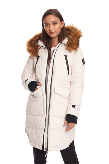 Alpine UKON Damen Vegan Down Parka Beige XLarge 2