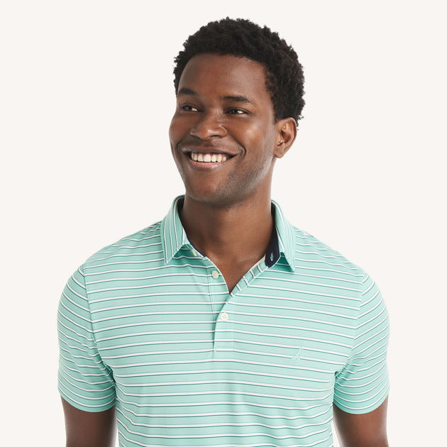 Nautica Striped Performance Polo Multi Medium 3