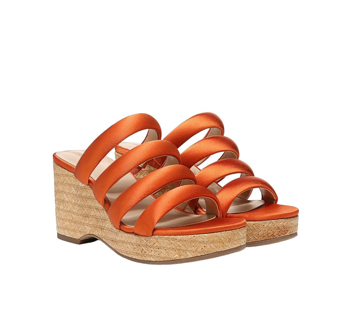 Sam Edelman Yuki Platform Wedge Heel Orange US 7 2