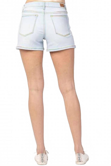 Judy Blue Denim Shorts Blue Plus Size 1X 3