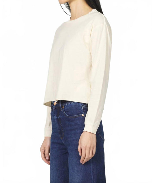 Dear John Denim Dumont Long Sleeve Tee Beige XSmall 4