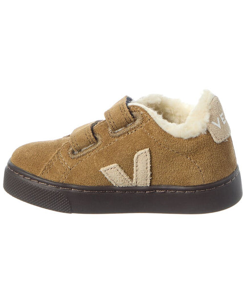 VEJA Small Esplar Winter Suede Sneaker Brown 30 3